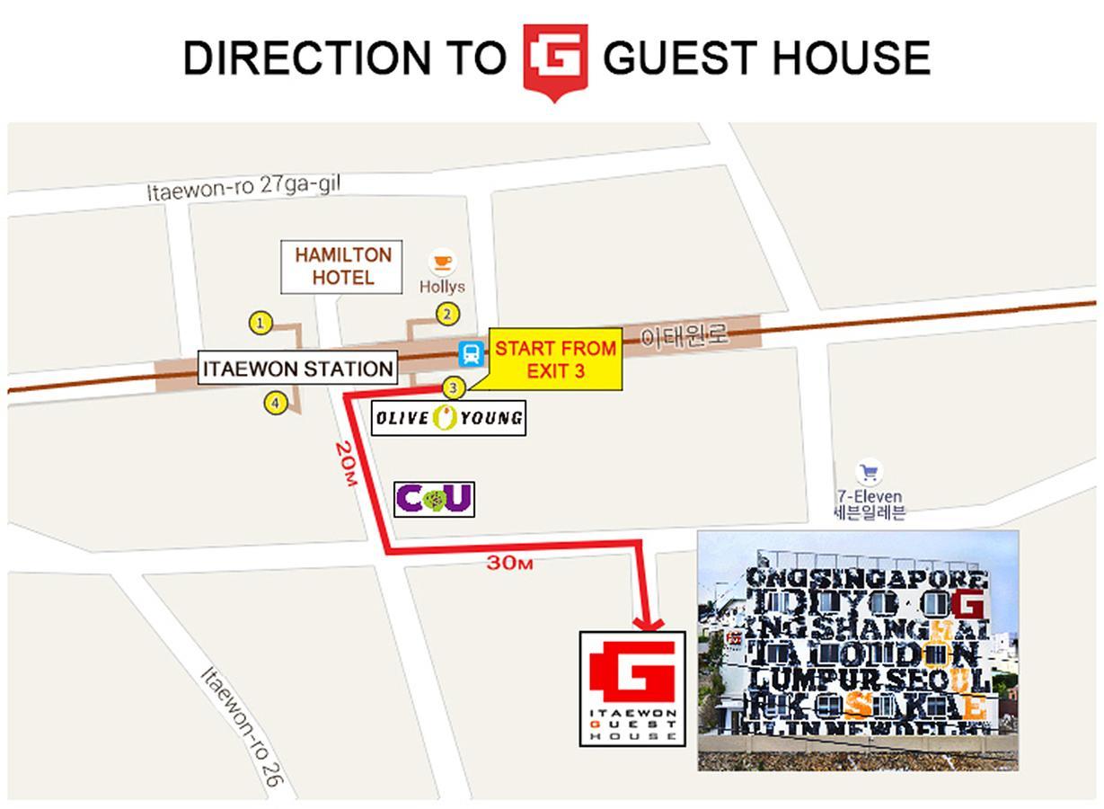 G Guesthouse Itaewon In Seoul Ngoại thất bức ảnh